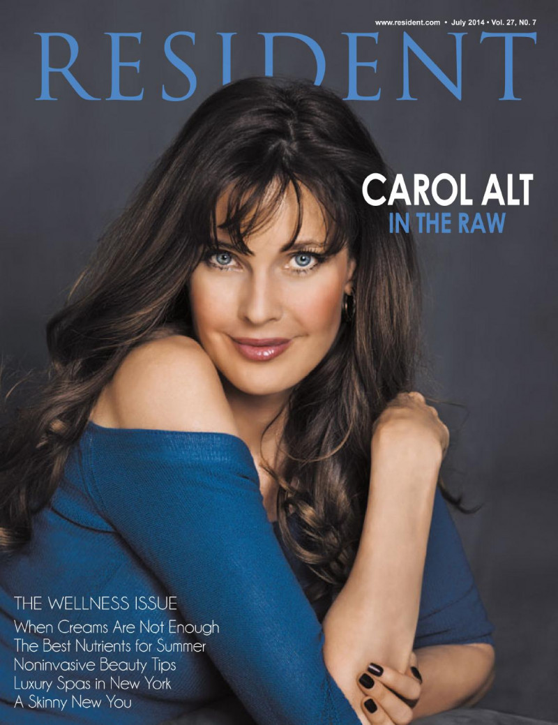 Carol Alt featured on the Resident cover from July 2014