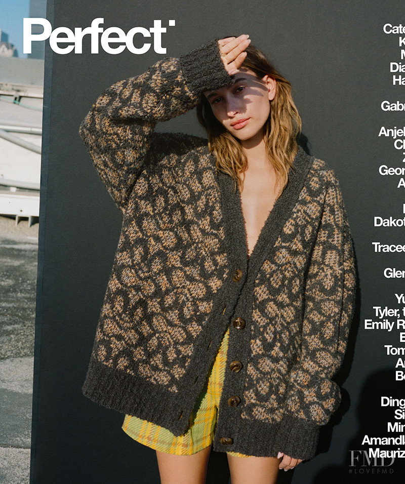 Hailey Baldwin Bieber featured on the Perfect cover from February 2022