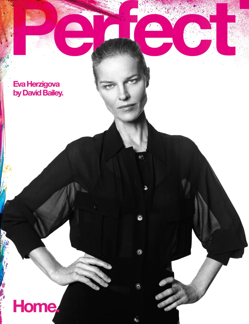 Eva Herzigova featured on the Perfect cover from February 2024