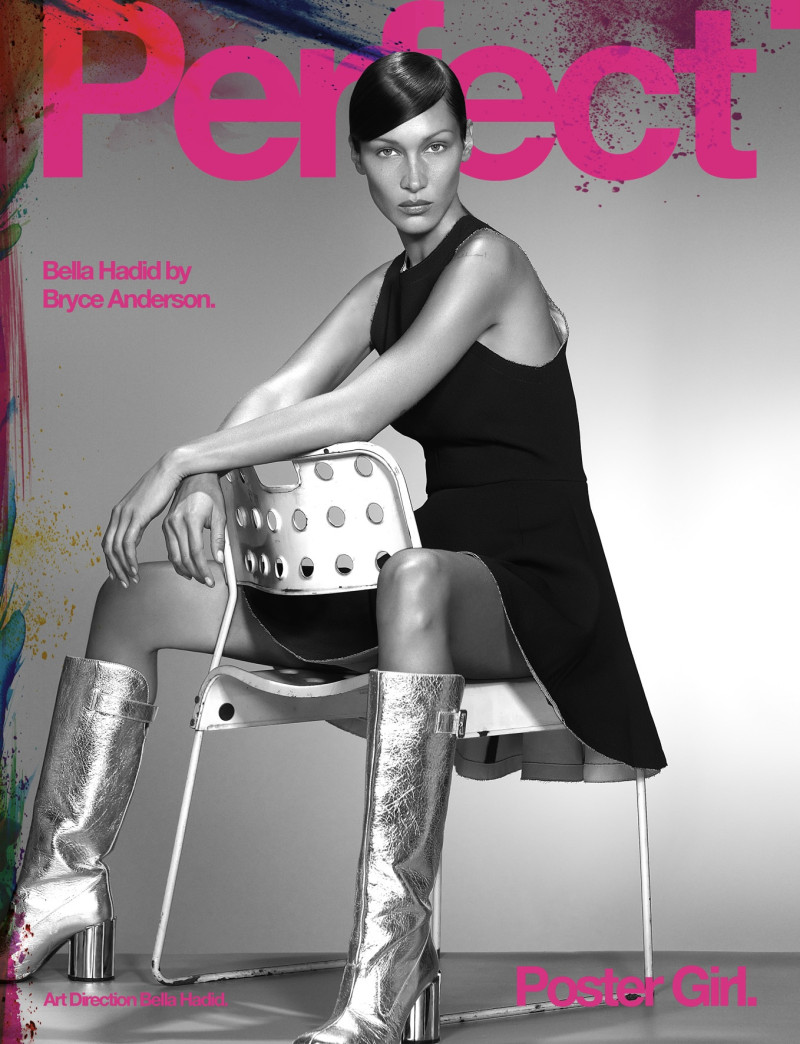 Bella Hadid featured on the Perfect cover from February 2024