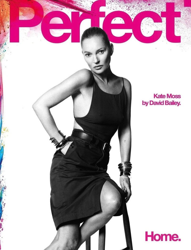 Kate Moss featured on the Perfect cover from February 2024