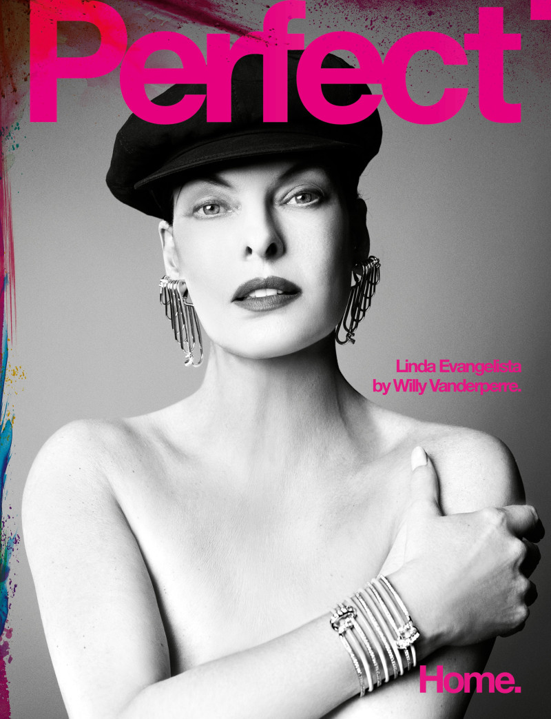 Linda Evangelista featured on the Perfect cover from February 2024