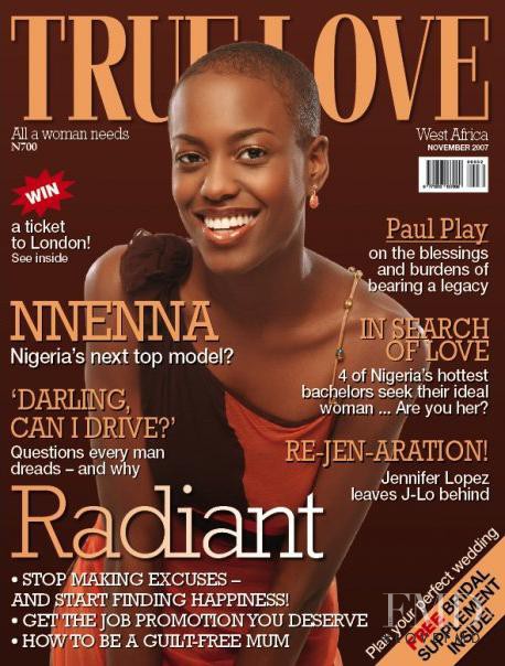 Nnenna Agba featured on the True Love cover from November 2007