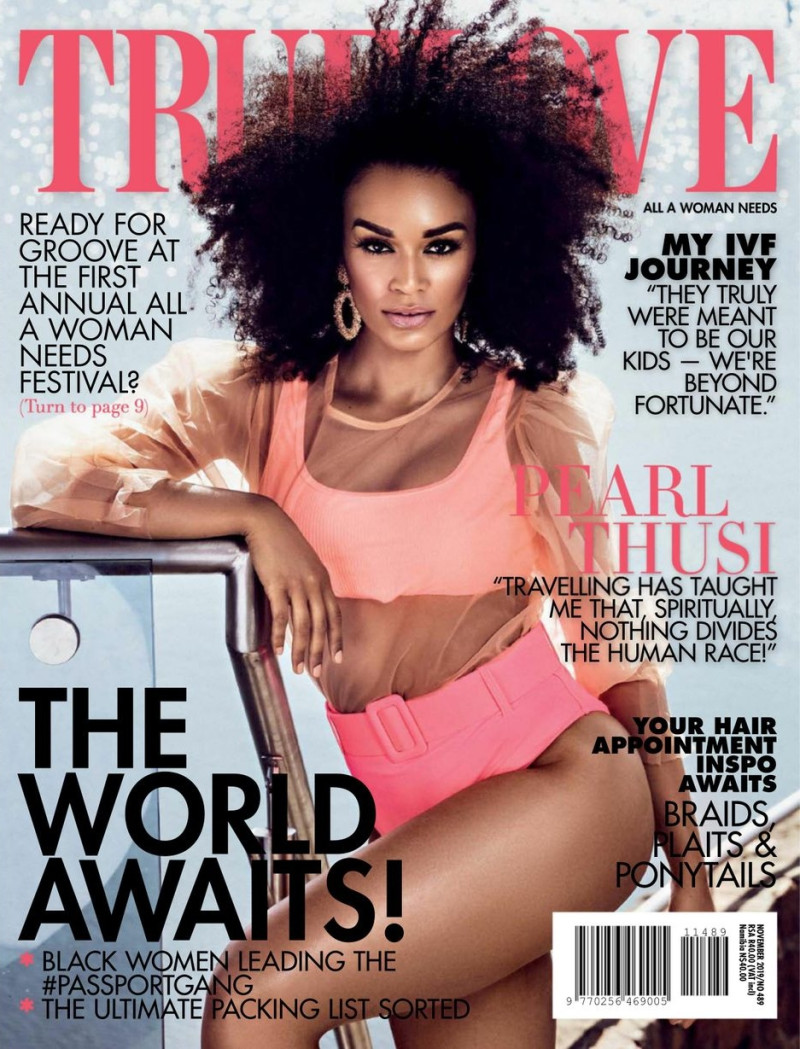 Pearl Thusi featured on the True Love cover from November 2019