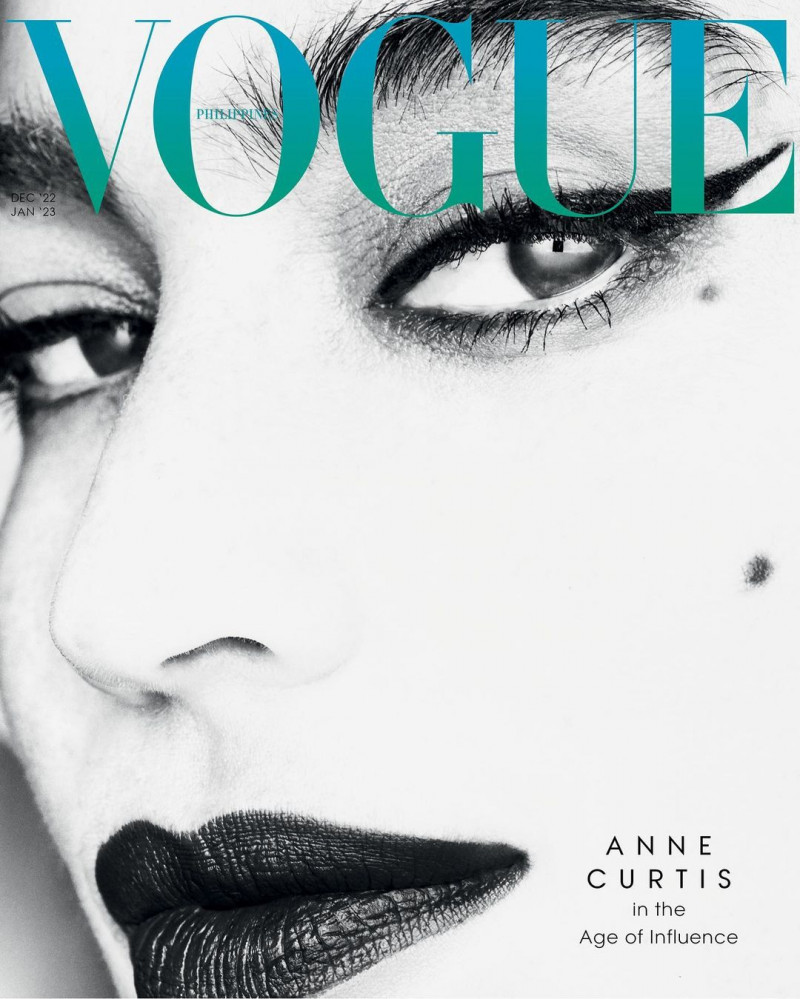 Anne Curtis featured on the Vogue Philippines cover from December 2022