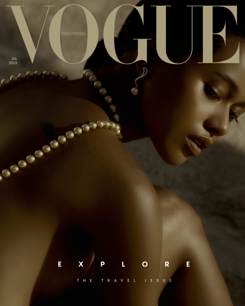 Aliah Canillas featured on the Vogue Philippines cover from July 2023