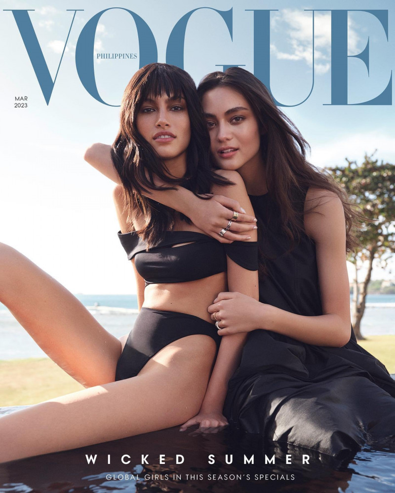 Jasmyn Palombo, Daniela Belle featured on the Vogue Philippines cover from March 2023