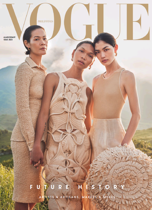 Rina Fukushi featured on the Vogue Philippines cover from September 2023
