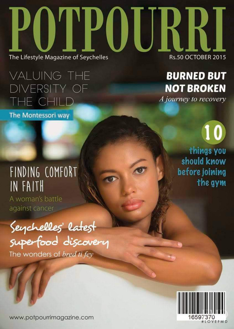 Jane Rosenquist featured on the Potpourri cover from October 2015