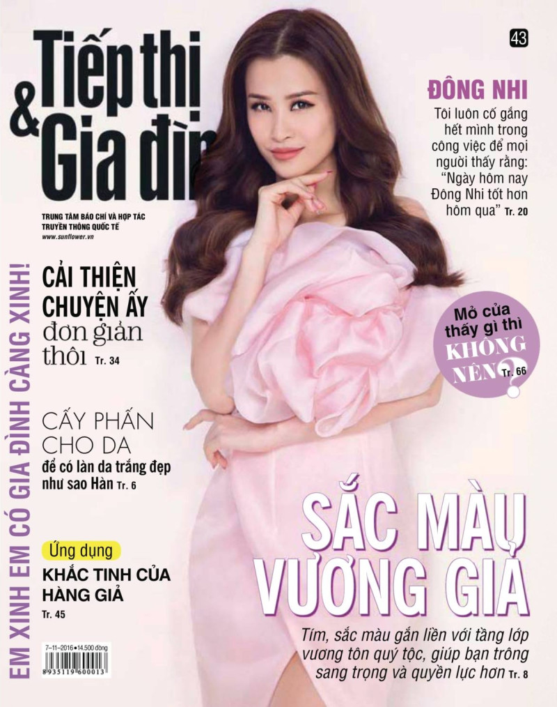  featured on the Tiep Thi & Gia Dinh cover from November 2016