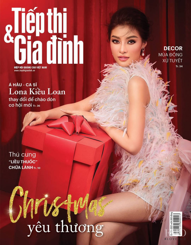 Lona Kieu Loan featured on the Tiep Thi & Gia Dinh cover from November 2021