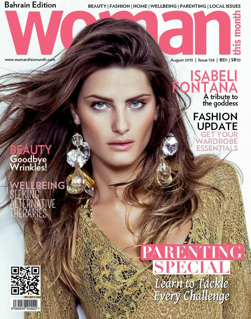 Isabeli Fontana featured on the Woman This Month Bahrain cover from August 2013