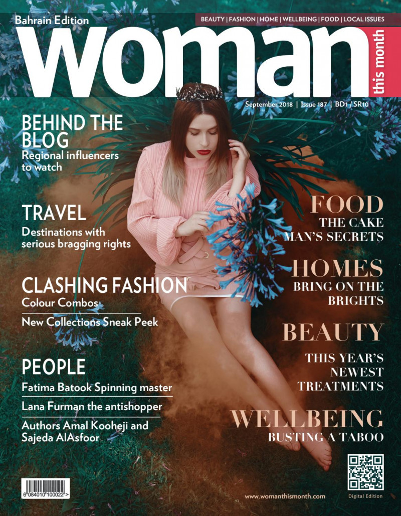  featured on the Woman This Month Bahrain cover from September 2018