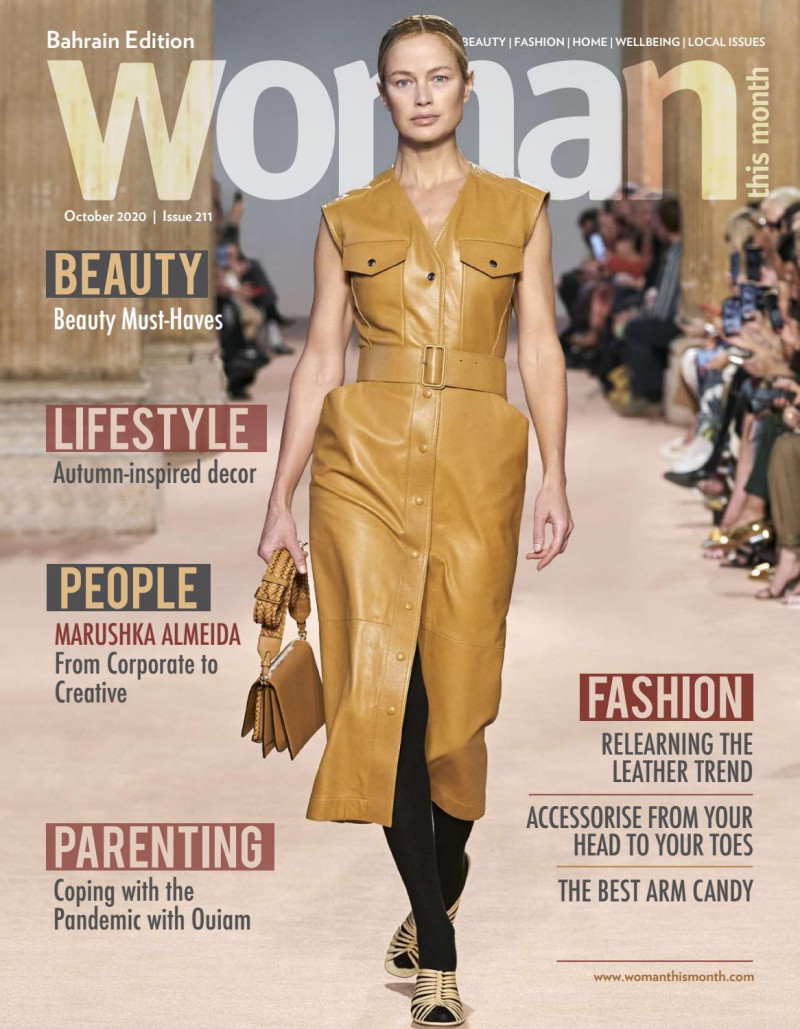 Carolyn Murphy featured on the Woman This Month Bahrain cover from October 2020