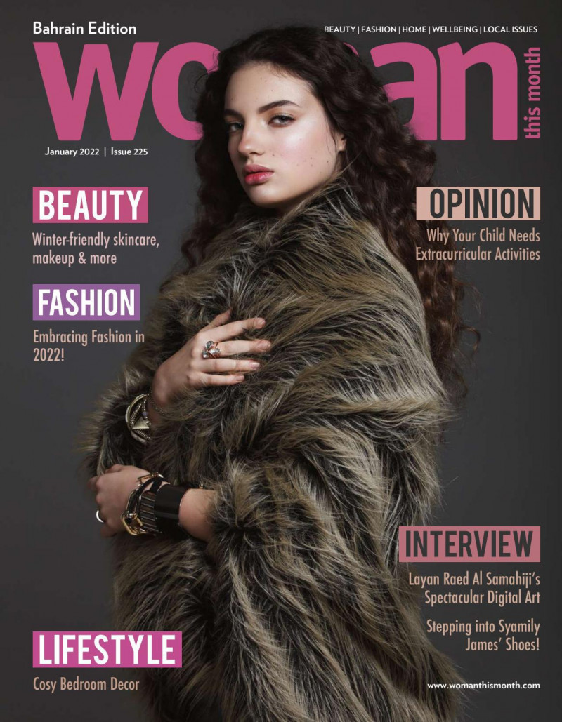  featured on the Woman This Month Bahrain cover from January 2022