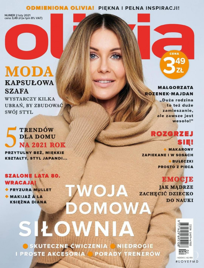 Malgorzata Rozenek-Majdan featured on the Olivia Poland cover from July 2021