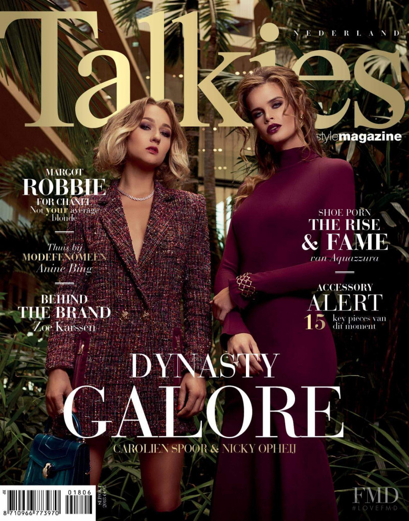 Carolien Spoor, Nicky Opheij featured on the Talkies cover from September 2018