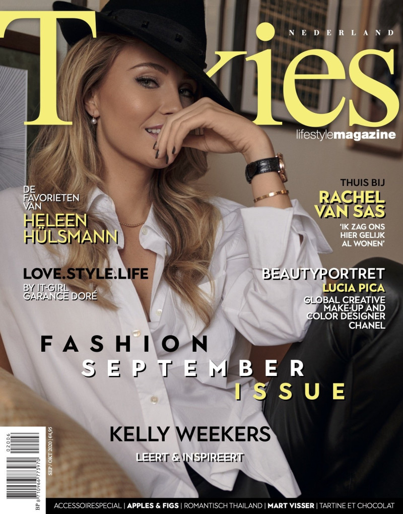 Kelly Weekers featured on the Talkies cover from September 2020