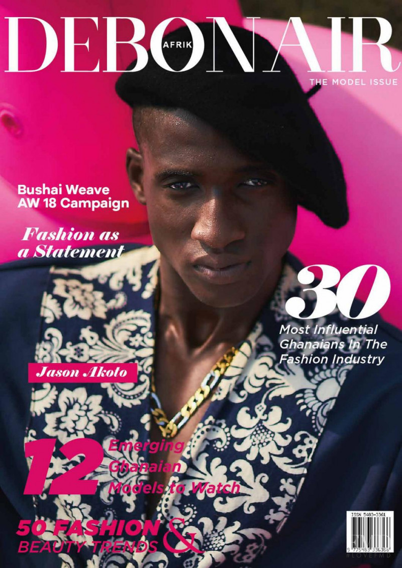 Jason Akoto featured on the Debonair Afrik cover from June 2018