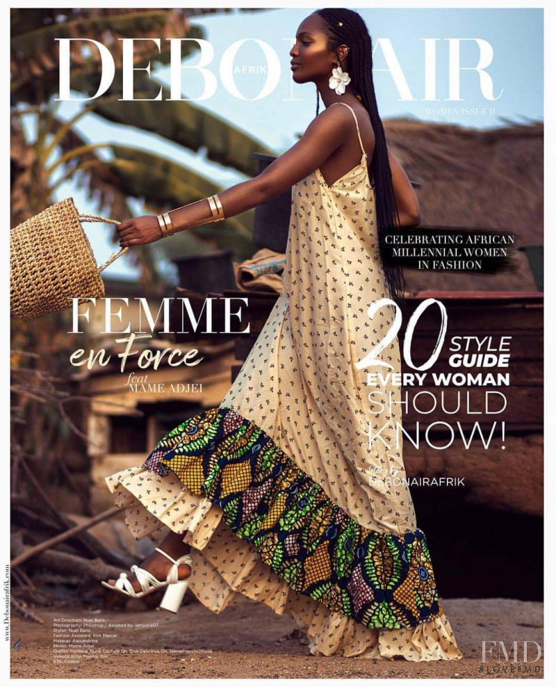 Mame Adjei featured on the Debonair Afrik cover from April 2019