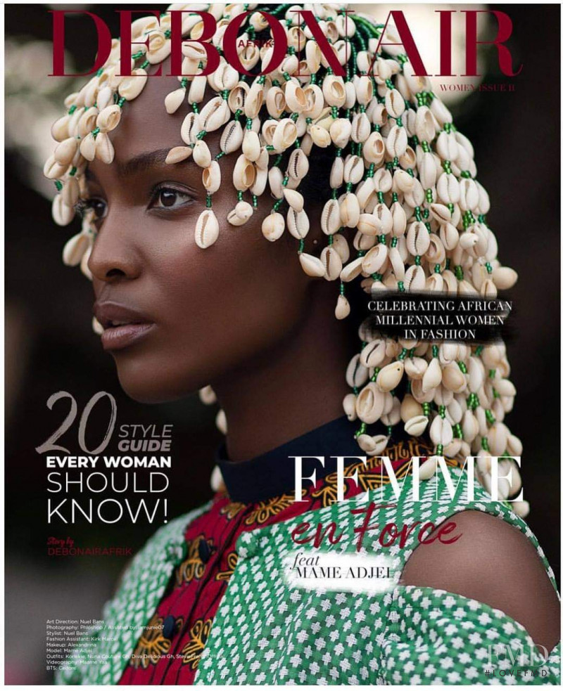 Mame Adjei featured on the Debonair Afrik cover from April 2019