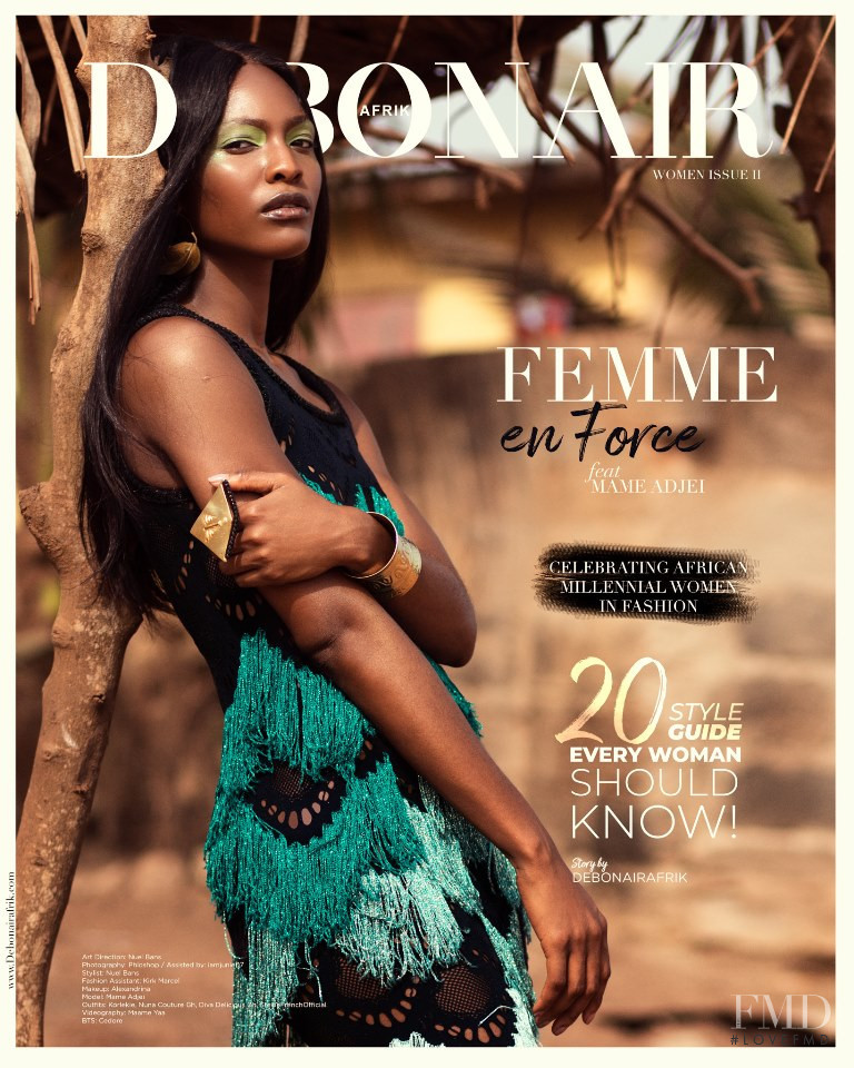 Mame Adjei featured on the Debonair Afrik cover from April 2019