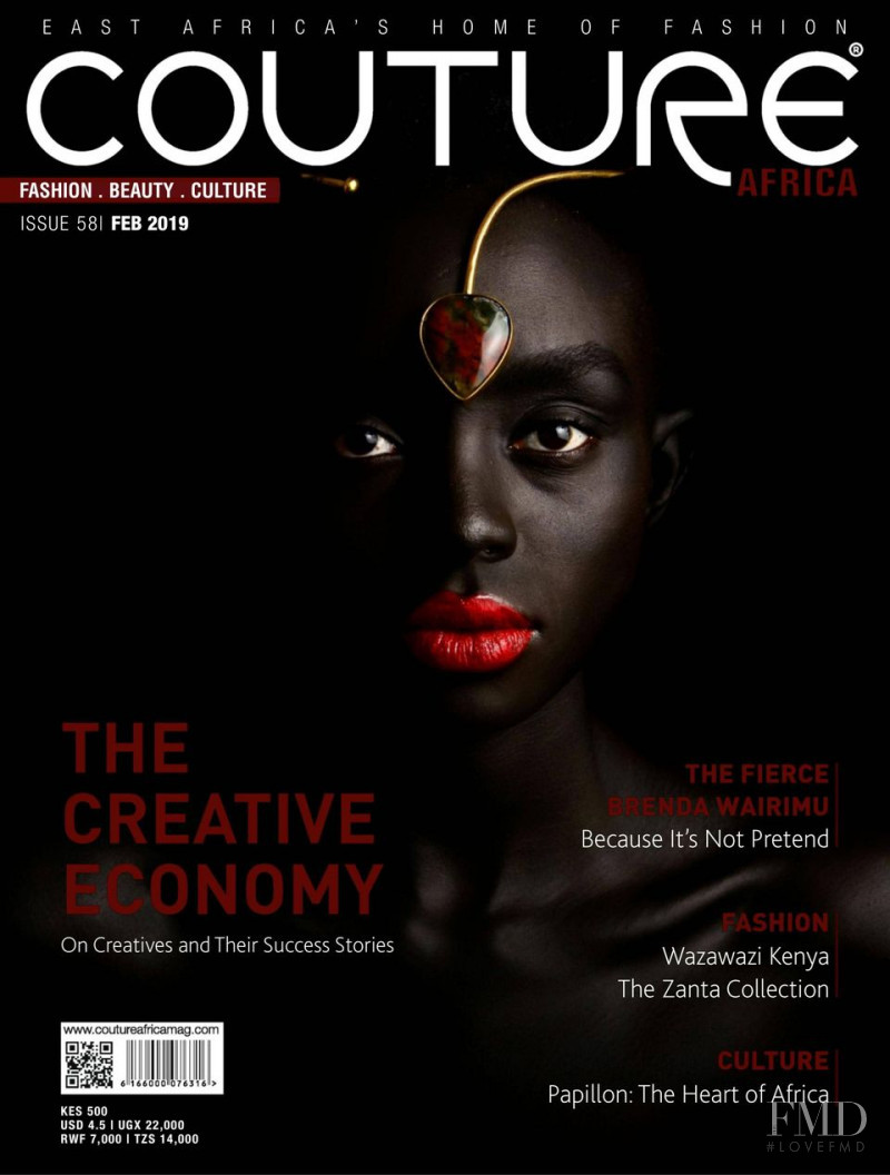  featured on the Couture Africa cover from February 2019