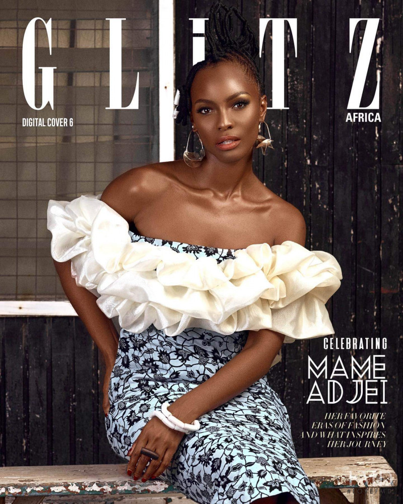 Mame Adjei featured on the Glitz Africa cover from April 2020