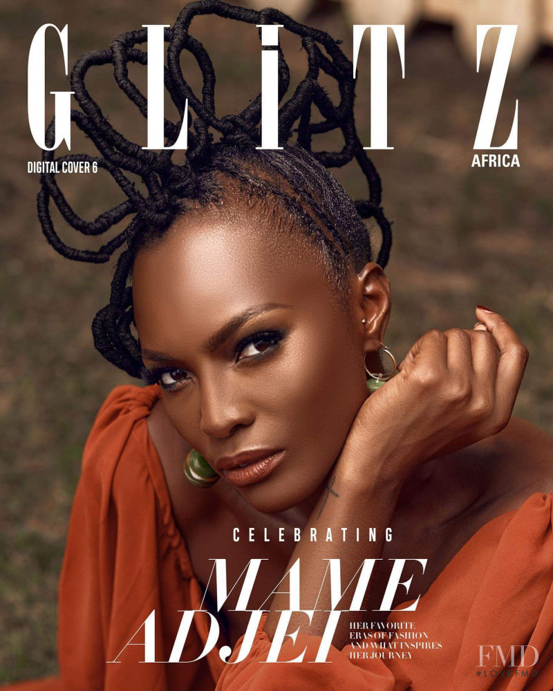 Mame Adjei featured on the Glitz Africa cover from April 2020