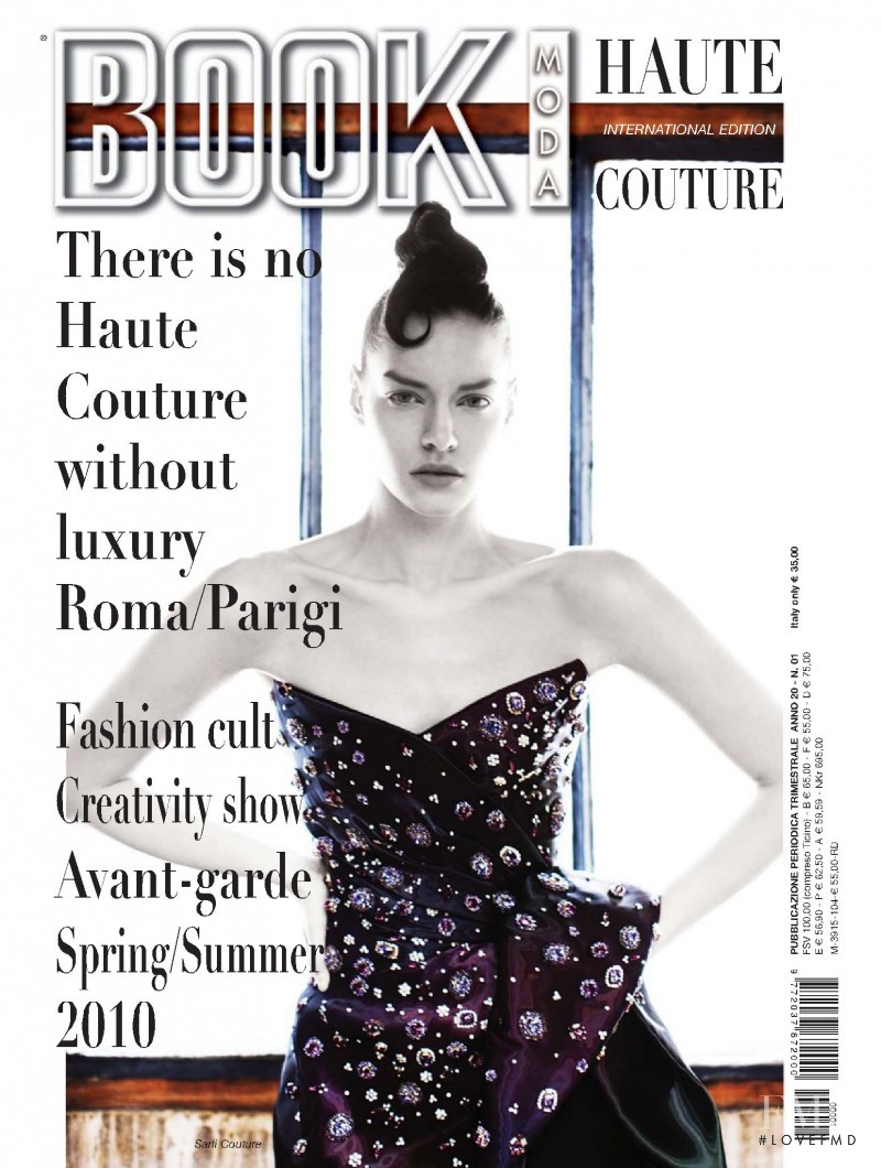  featured on the BOOK Moda Haute Couture cover from April 2010