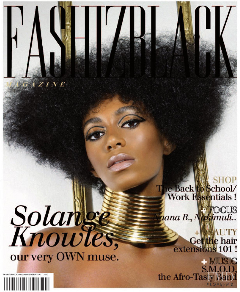 Solange Knowles featured on the Fashizblack cover from September 2010