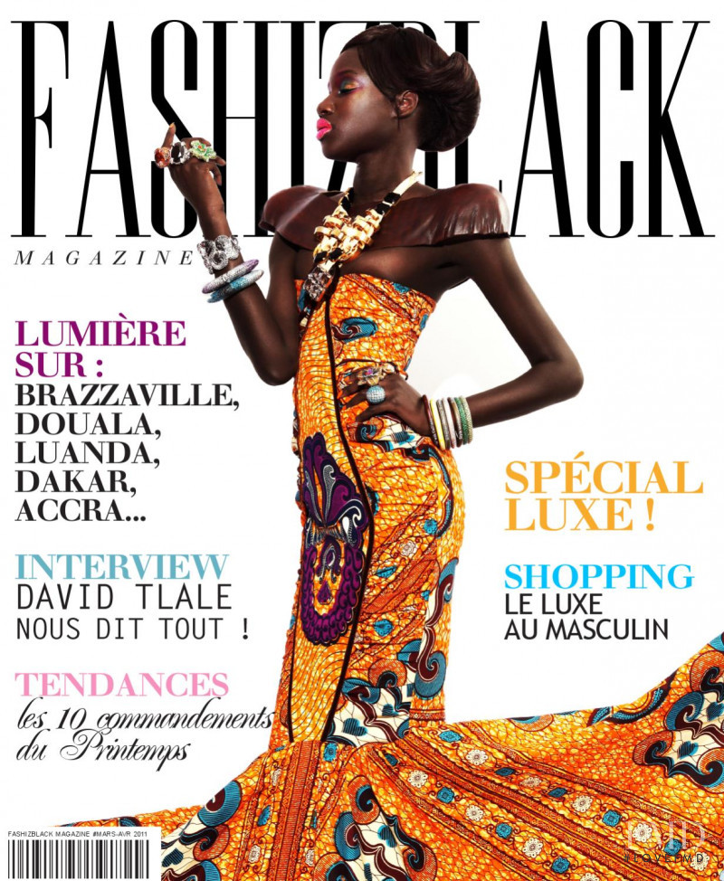 Loulawa Marie featured on the Fashizblack cover from March 2011