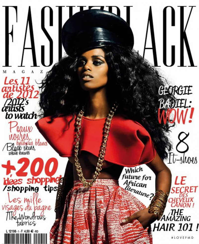Victoria Wacouboue featured on the Fashizblack cover from January 2012