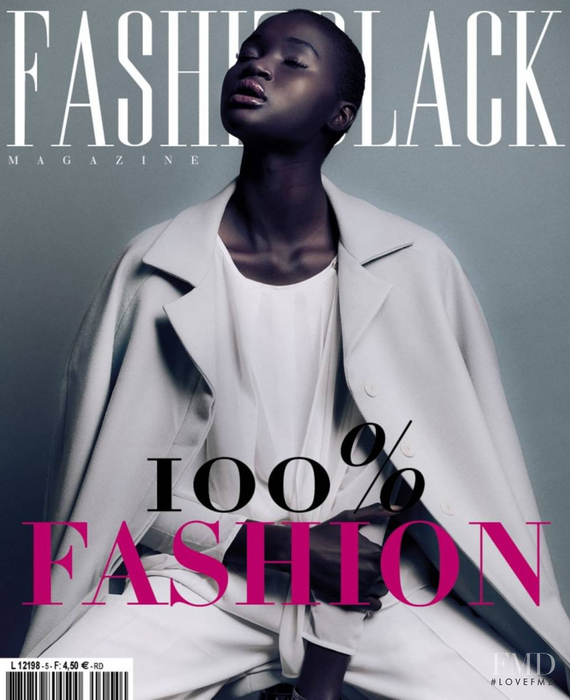 Ataui Deng featured on the Fashizblack cover from September 2012