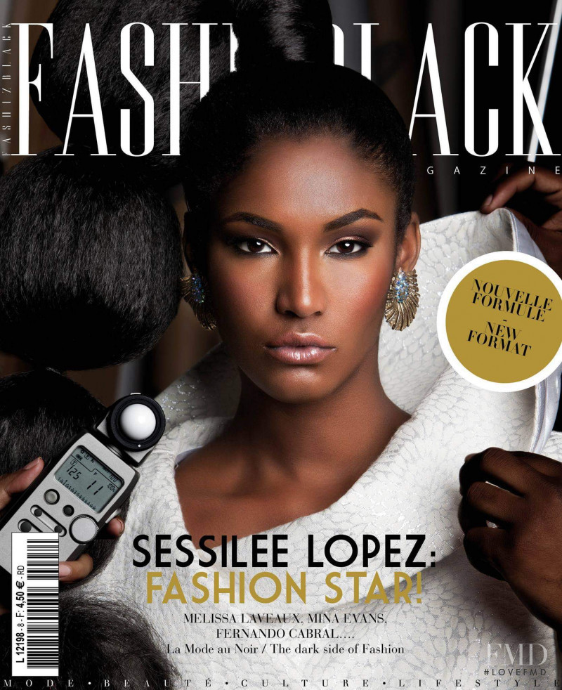 Sessilee Lopez featured on the Fashizblack cover from September 2013