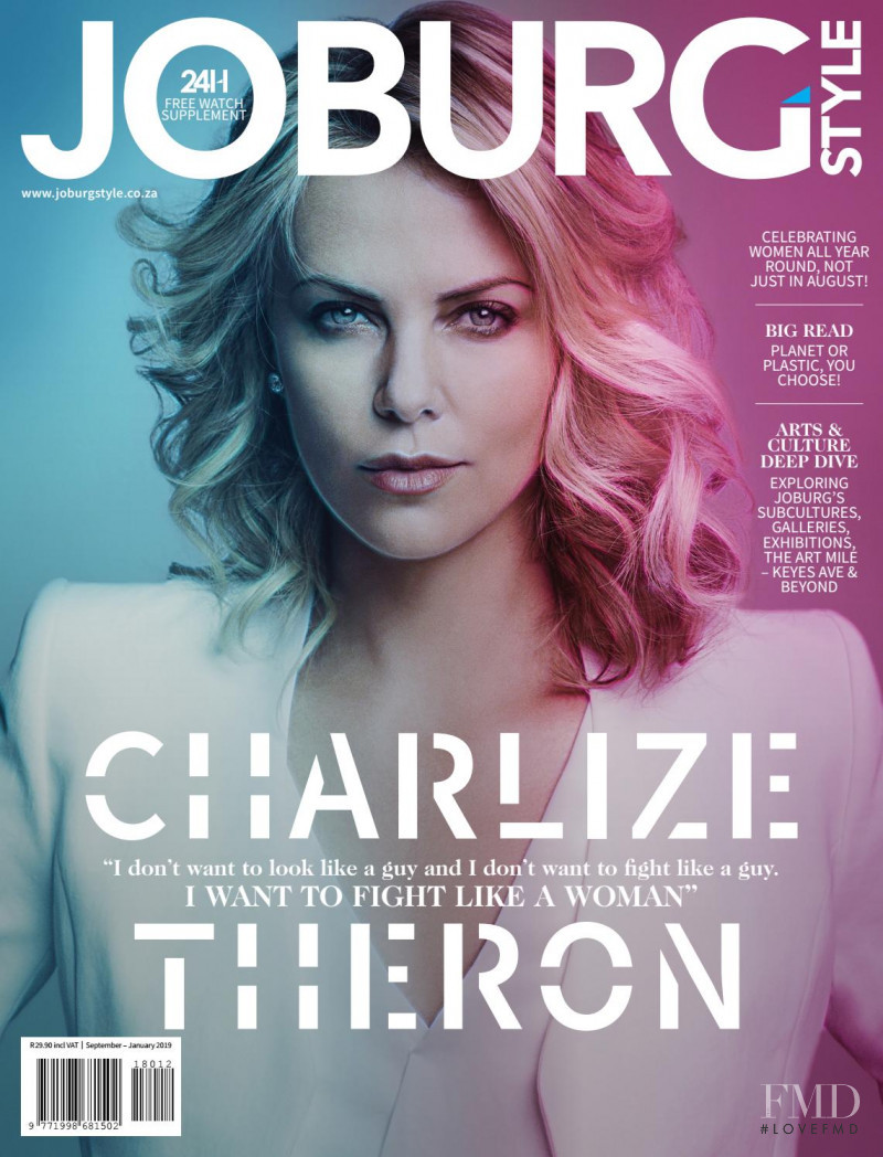 Charlize Theron featured on the Joburg Style cover from September 2018