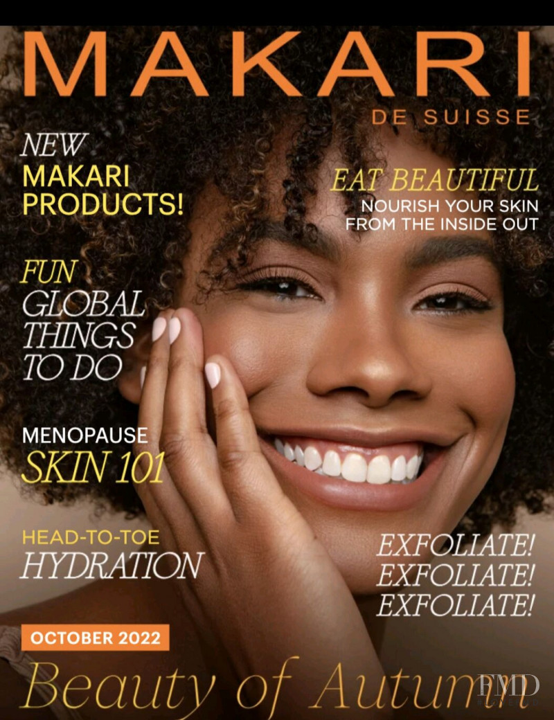 Ashley Elisabeth featured on the Makari de Suisse cover from October 2022