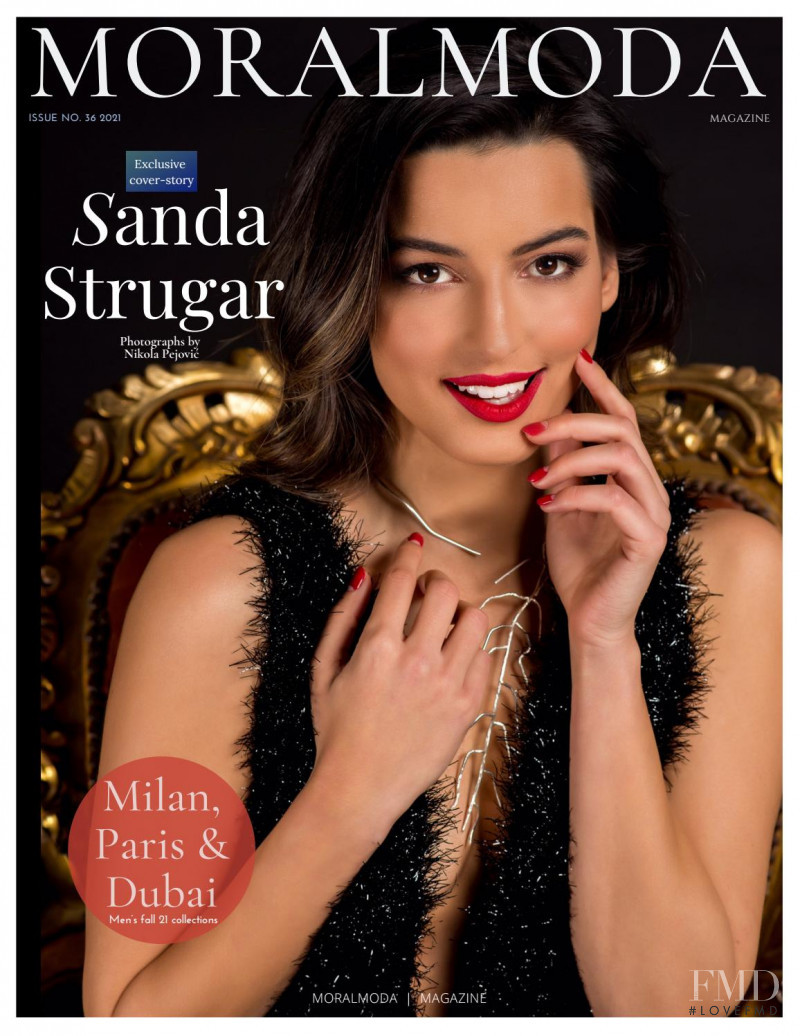 Sanda Strugar featured on the MoralModa cover from January 2021