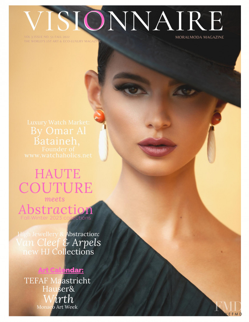 Patricia Guijarro featured on the Visionnaire cover from September 2022