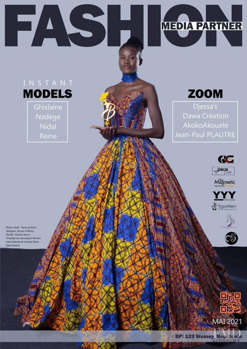 Xaviera Trevor featured on the Fashion Media Partner cover from May 2021