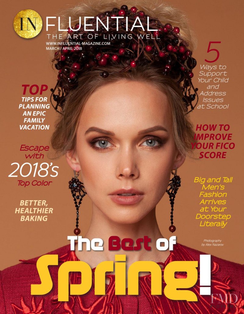 Maria Mazikova featured on the InFluential cover from March 2018