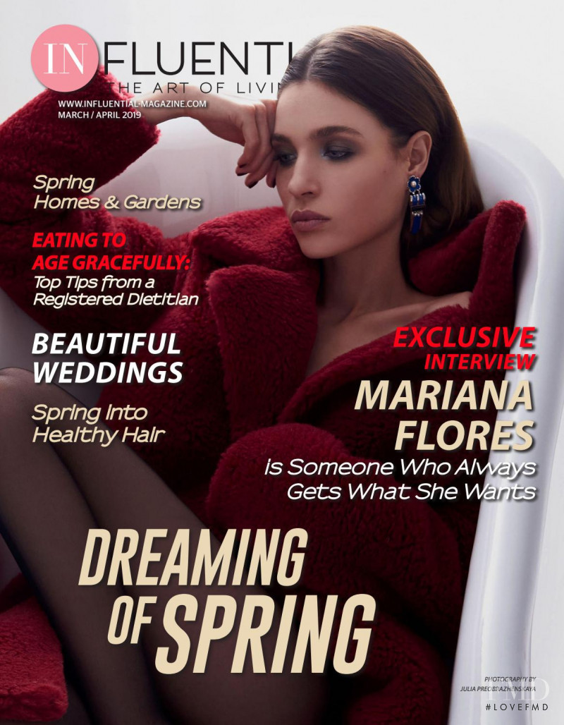 Alisa Dimova featured on the InFluential cover from March 2019
