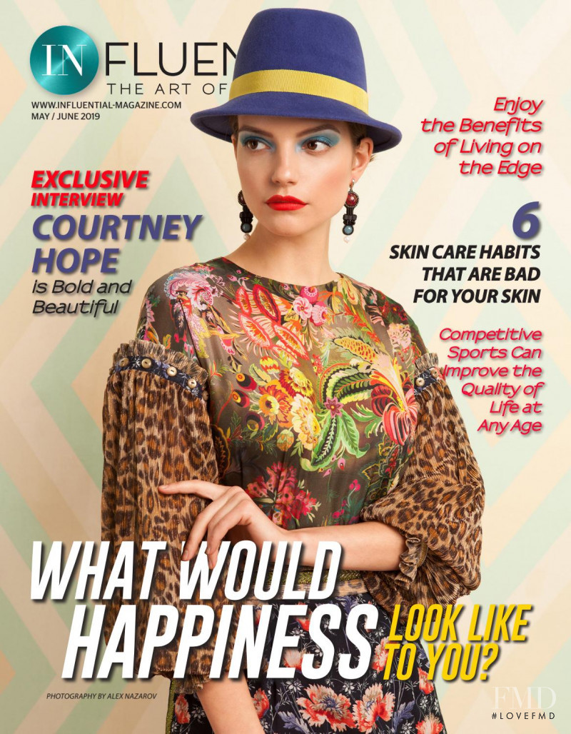 Daria Bataeva featured on the InFluential cover from May 2019