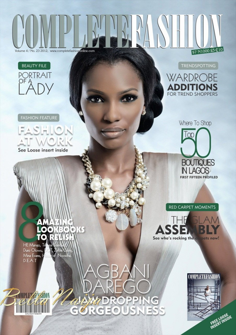 Agbani Darego featured on the Complete Fashion cover from November 2012