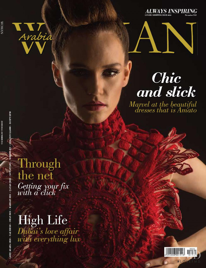 Natalia Brhel featured on the Arabian Woman cover from November 2013