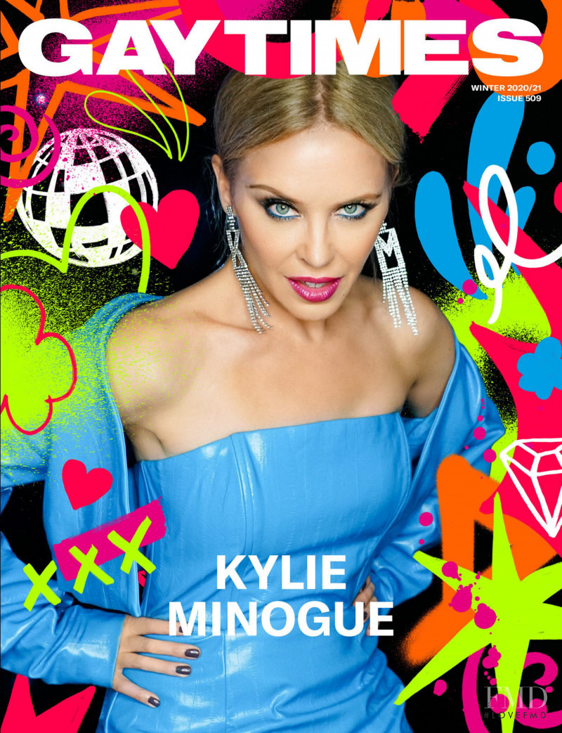 Kylie Minogue featured on the Gay Times cover from November 2020