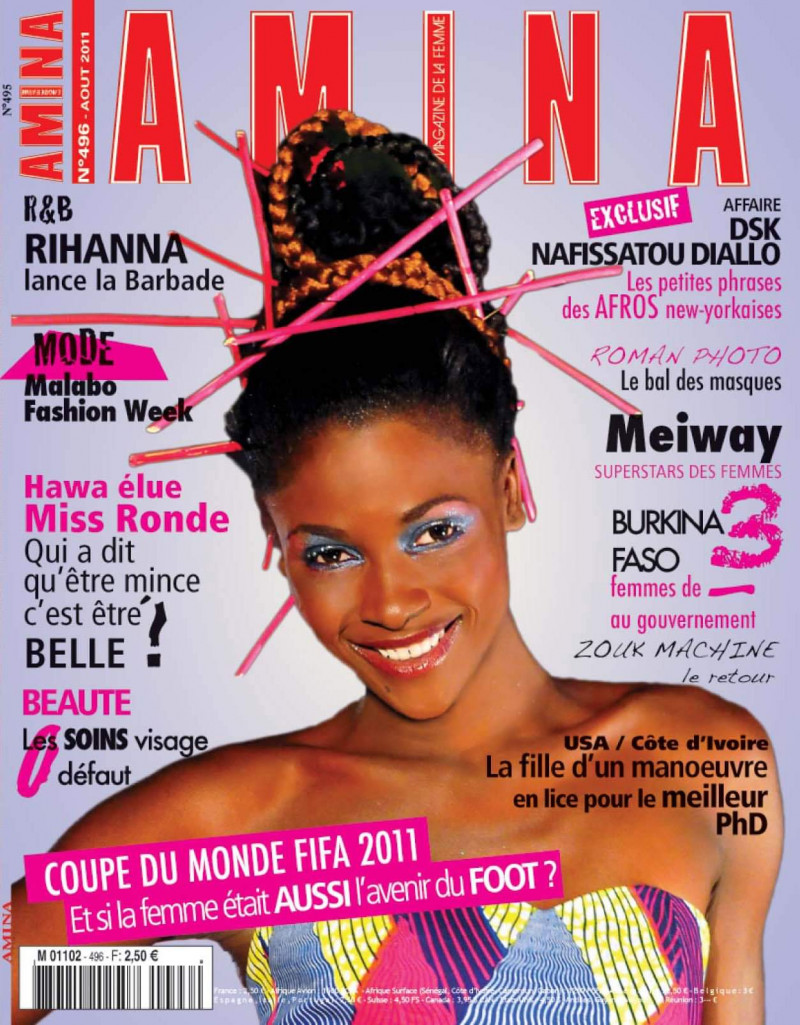  featured on the Amina Mag cover from August 2011