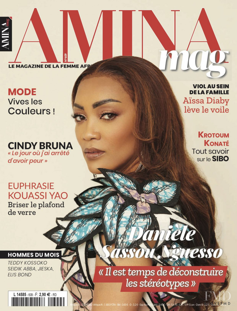 Daniele Sassou Nguesso featured on the Amina Mag cover from July 2022
