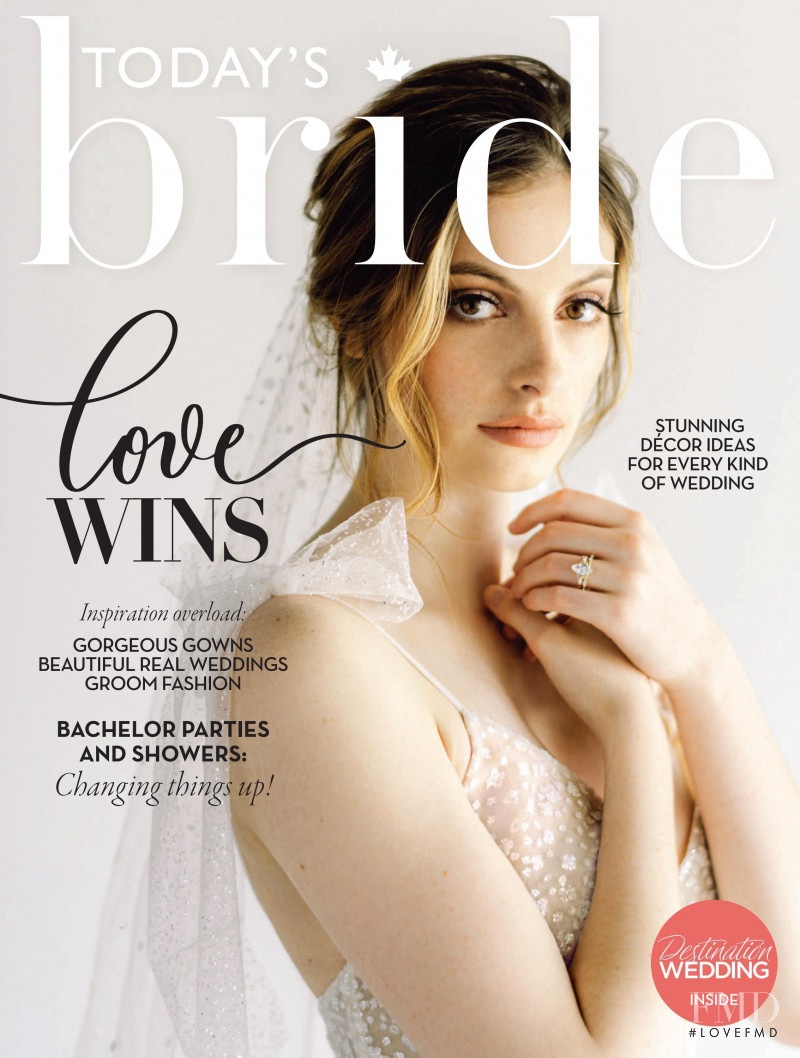 Holly Winker featured on the Today\'s Bride cover from February 2022