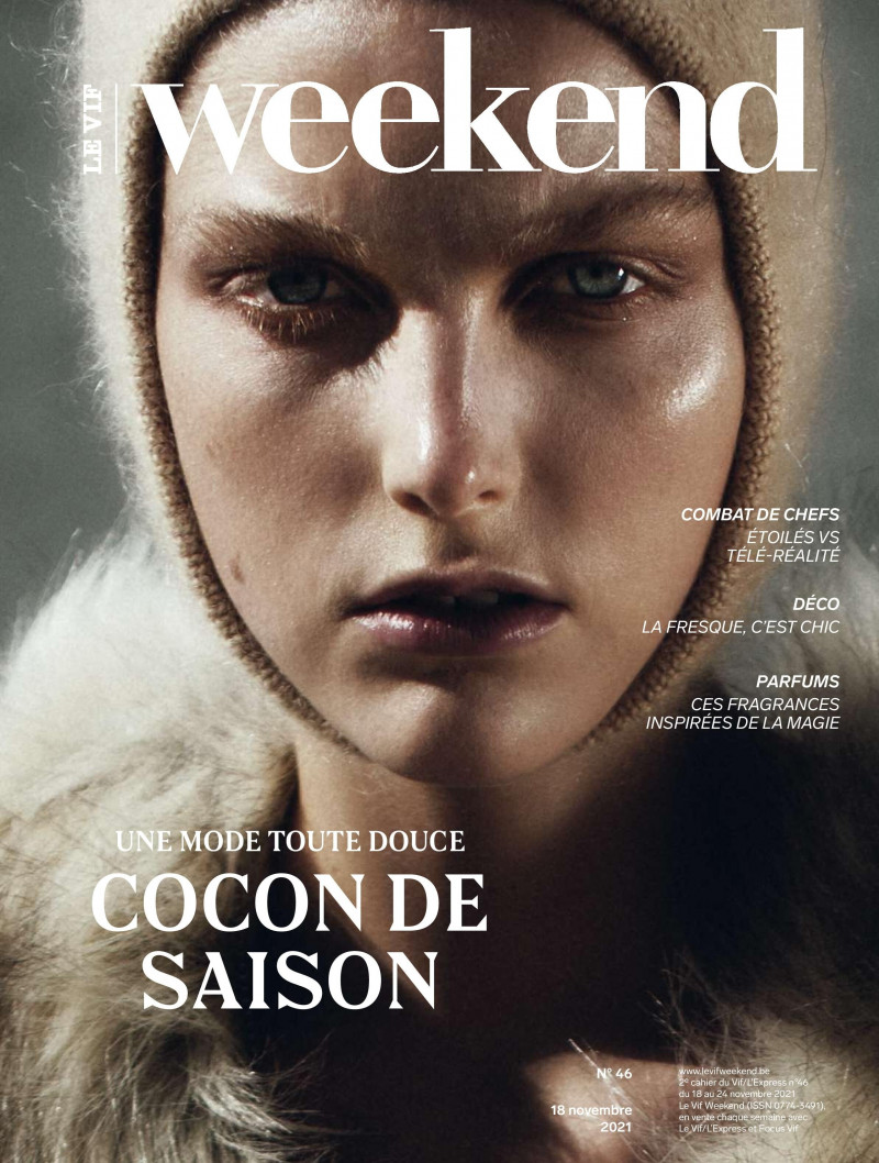 Kirin Dejonckheere featured on the Le Vif Weekend cover from November 2021